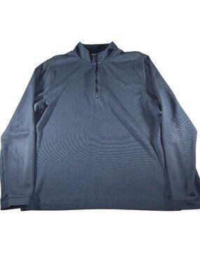 Rhone Men Blue Commuter Pullover Quarter Zip Long Sleeve Jacket Size Medium Golf